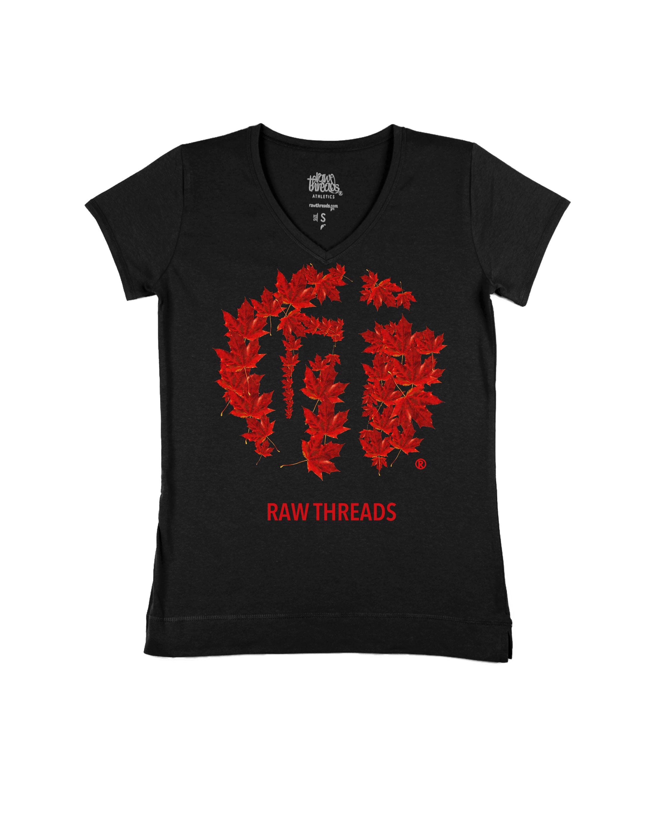 Raw Threads Logo Maple Leaves