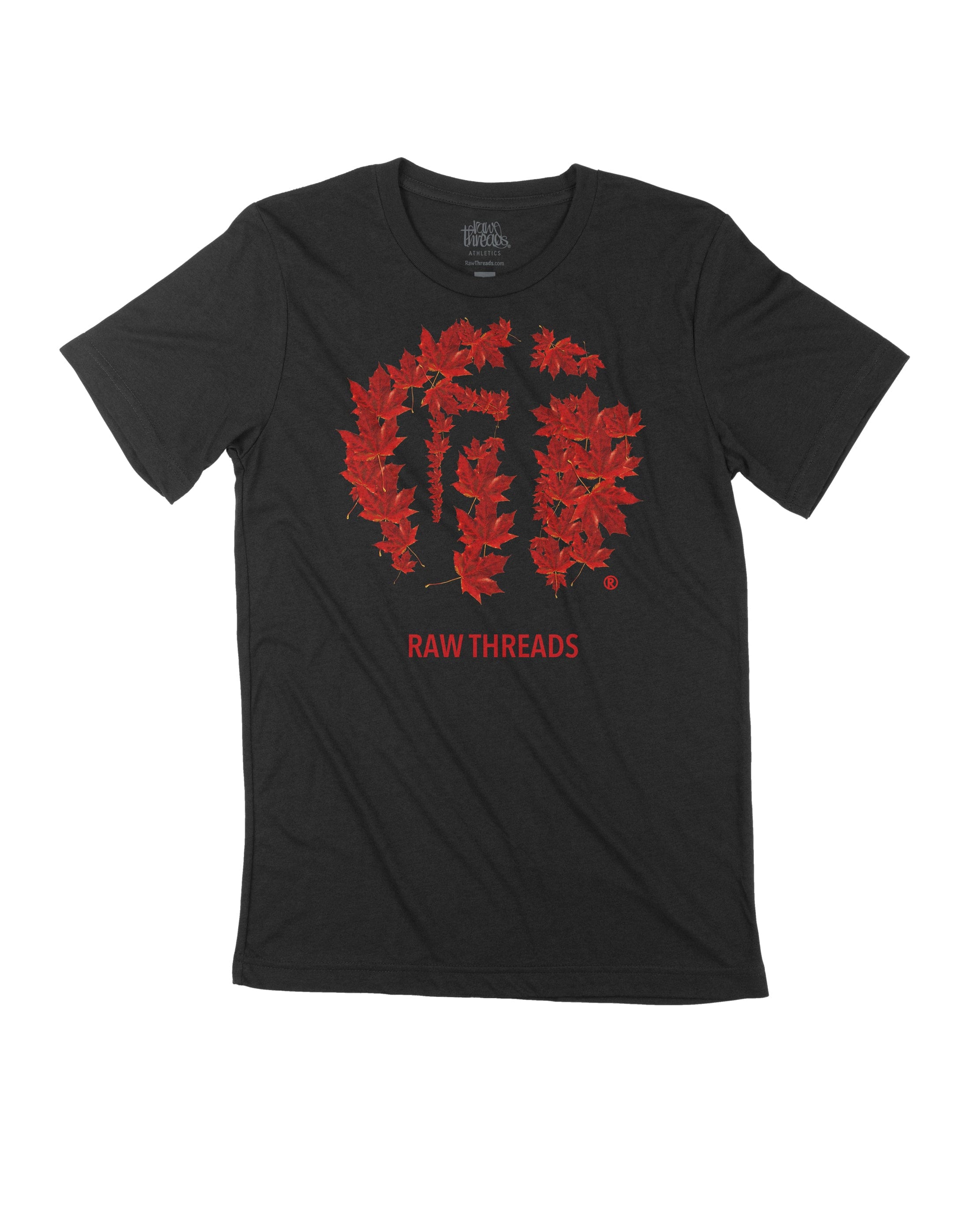 Raw Threads Logo Maple Leaves