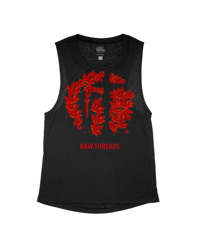 Raw Threads Logo Maple Leaves