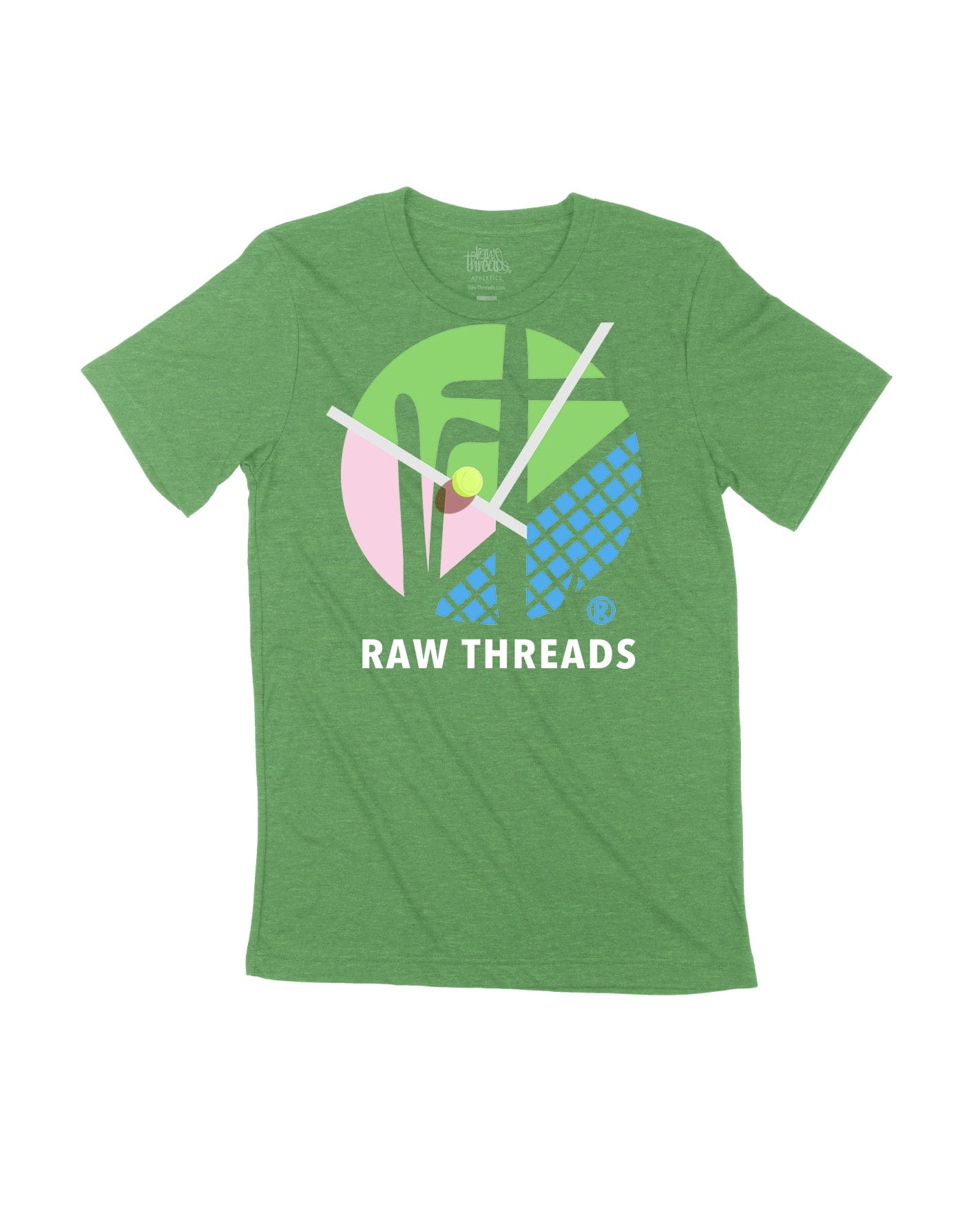 Raw Threads Logo Tri-Color Tennis Court