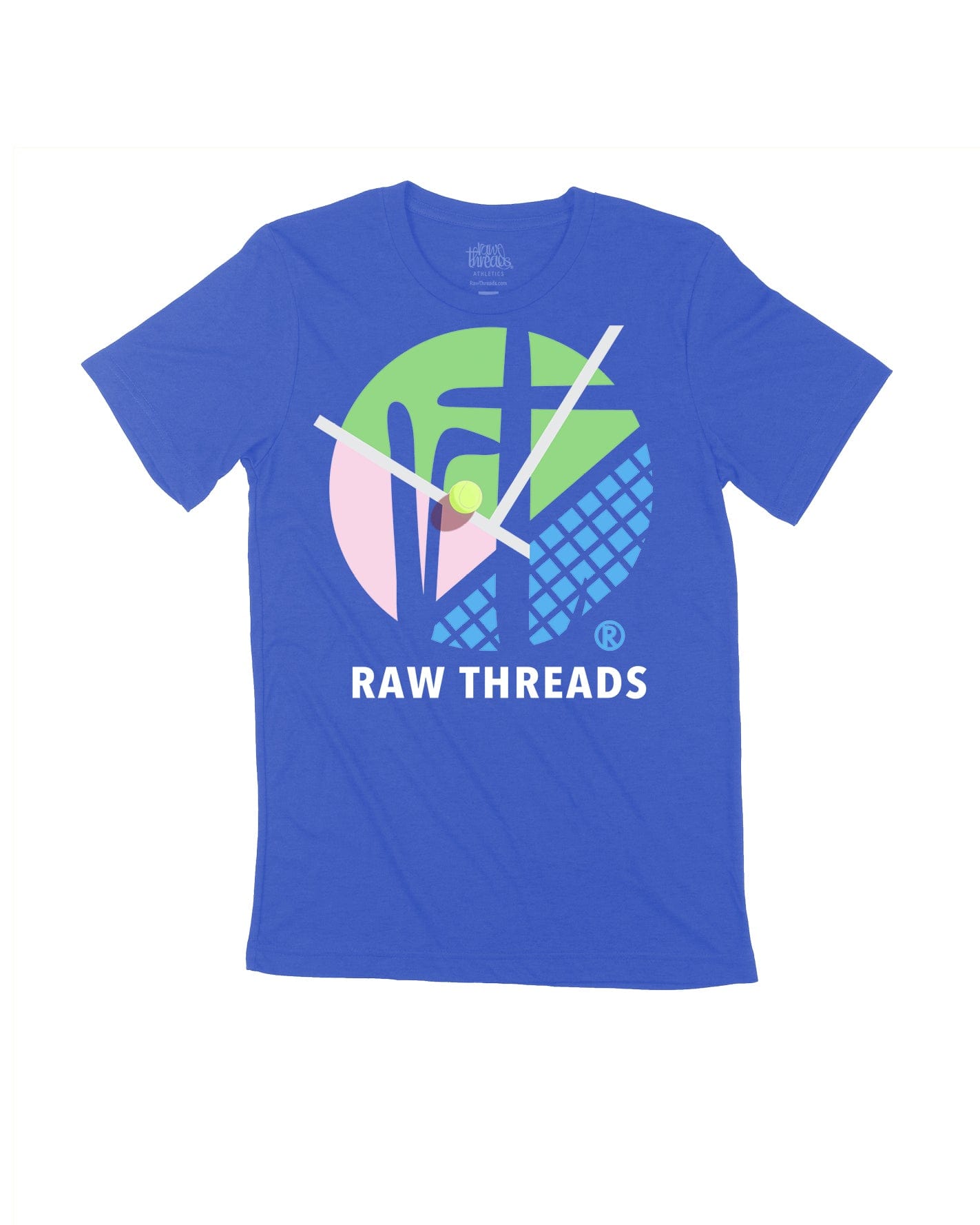 Raw Threads Logo Tri-Color Tennis Court