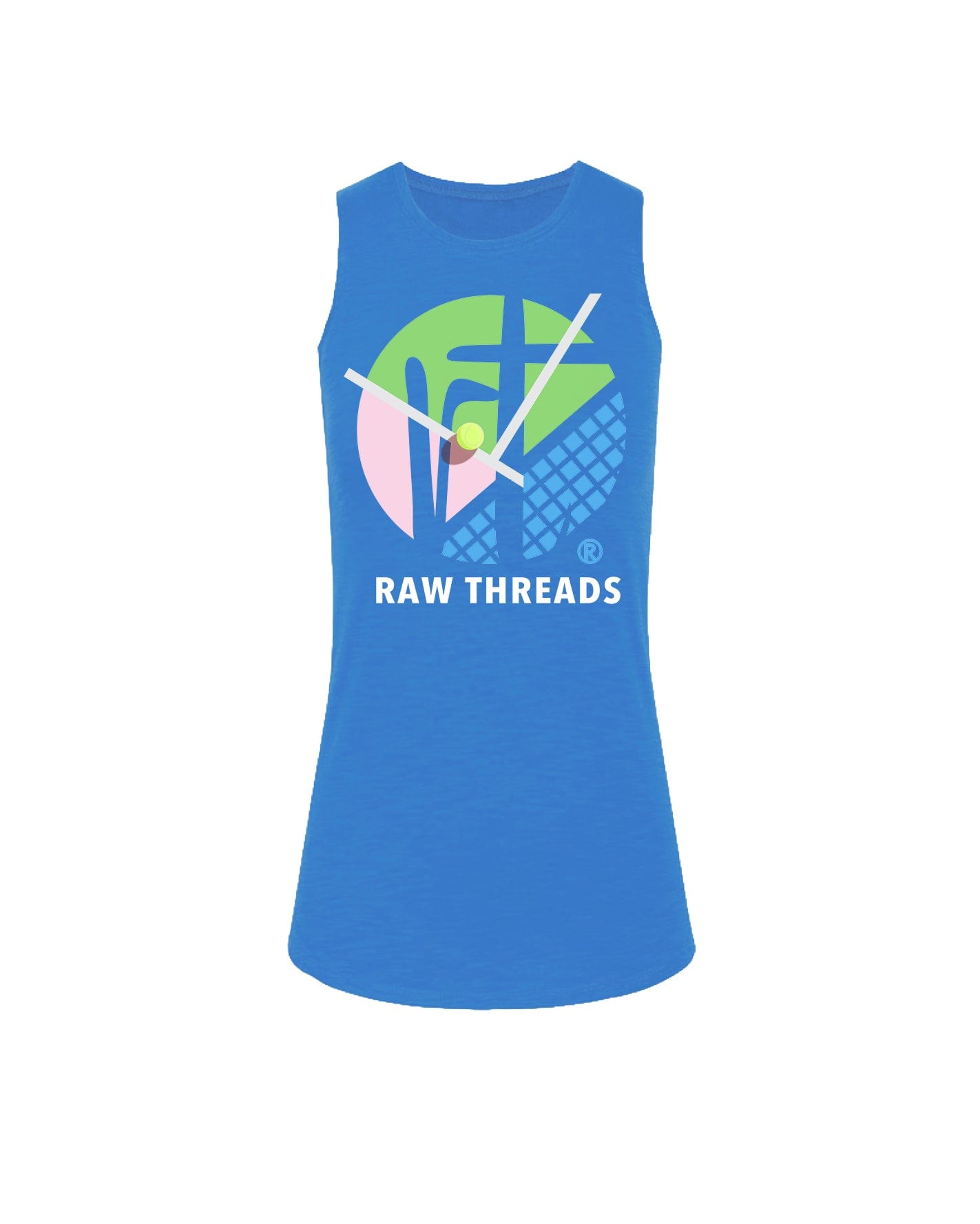 Raw Threads Logo Tri-Color Tennis Court
