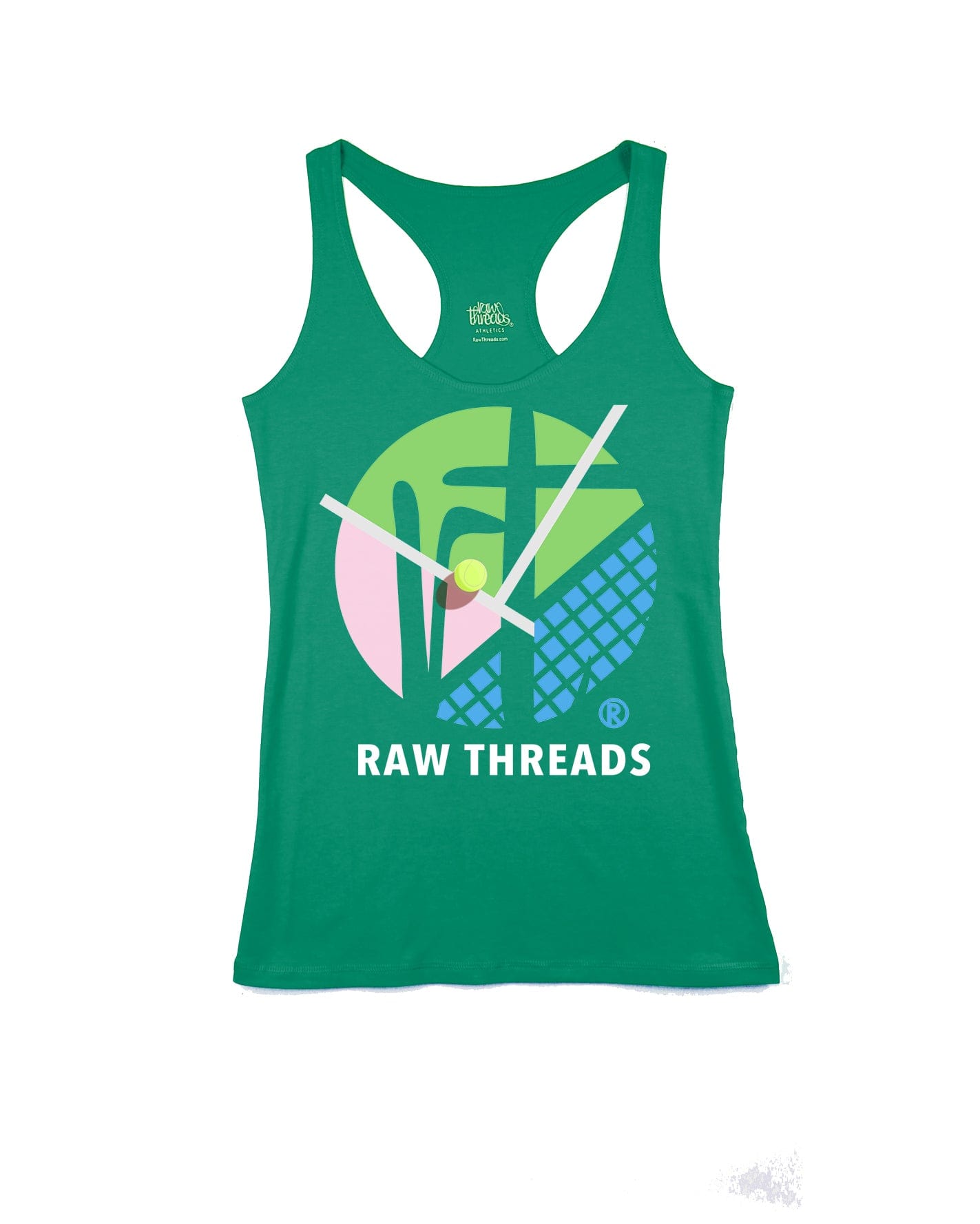 Raw Threads Logo Tri-Color Tennis Court