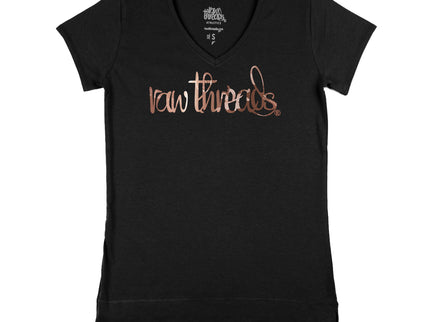 Raw Threads Script Rose Gold Floral