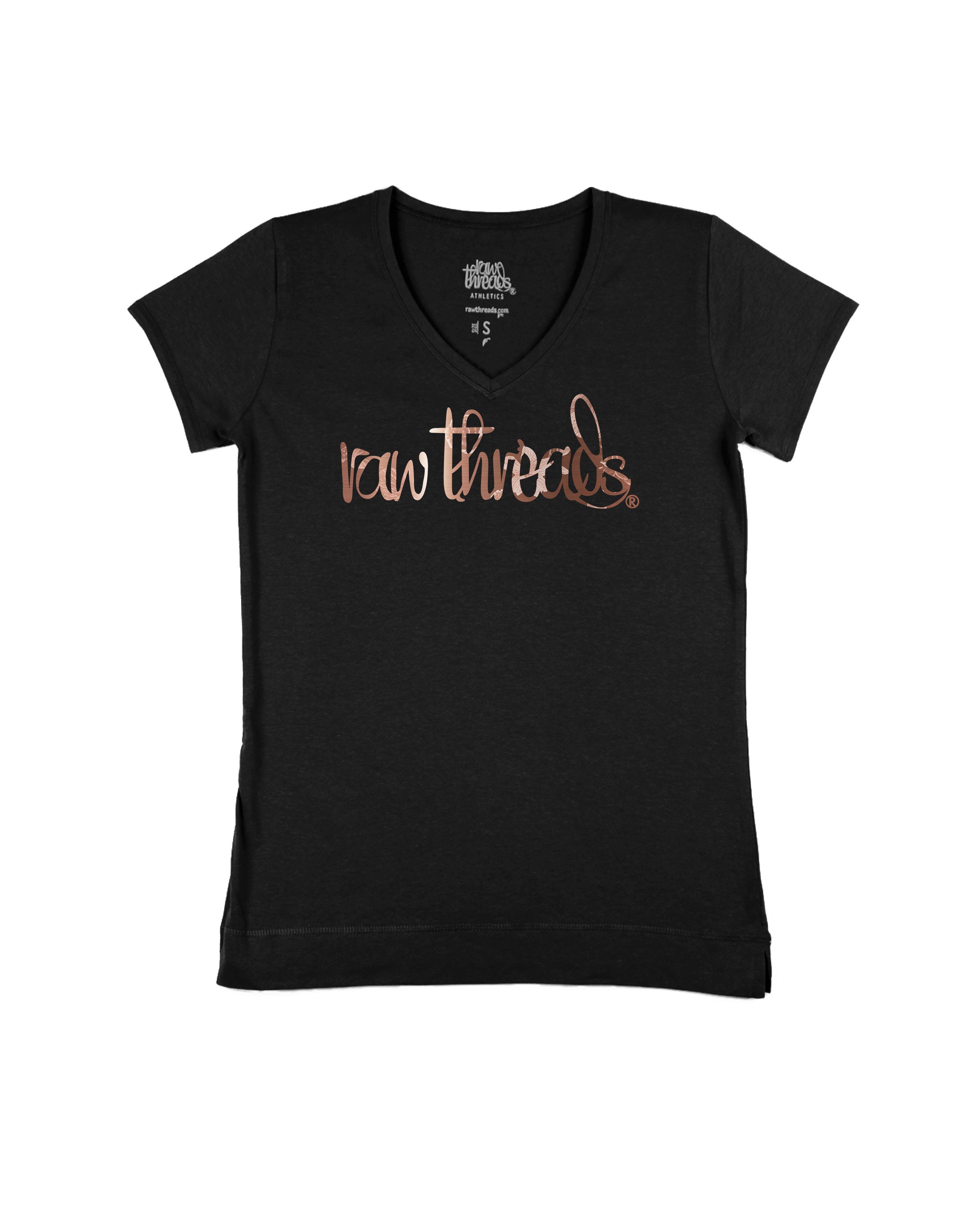 Raw Threads Script Rose Gold Floral