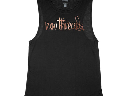 Raw Threads Script Rose Gold Floral