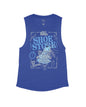 Heather Navy Flowy Tank