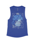 Heather Navy Flowy Tank