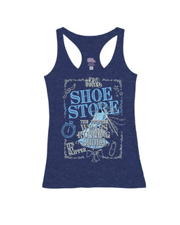 Heather Navy Racerback / M