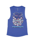 Heather Navy Flowy Tank