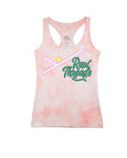 Pink Tie-Dye Racerback