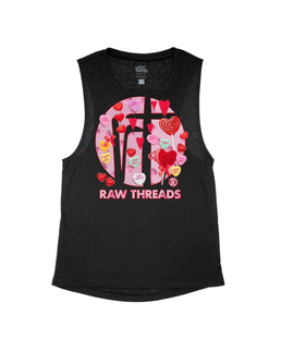 Black Flowy Tank / S