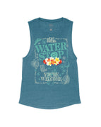 Deep Teal Flowy Tank