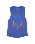 Heather Navy Flowy Tank