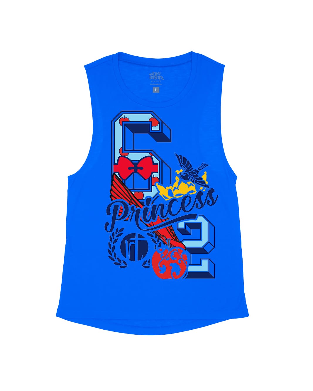 Red Apple Princess Varsity Block Numbers
