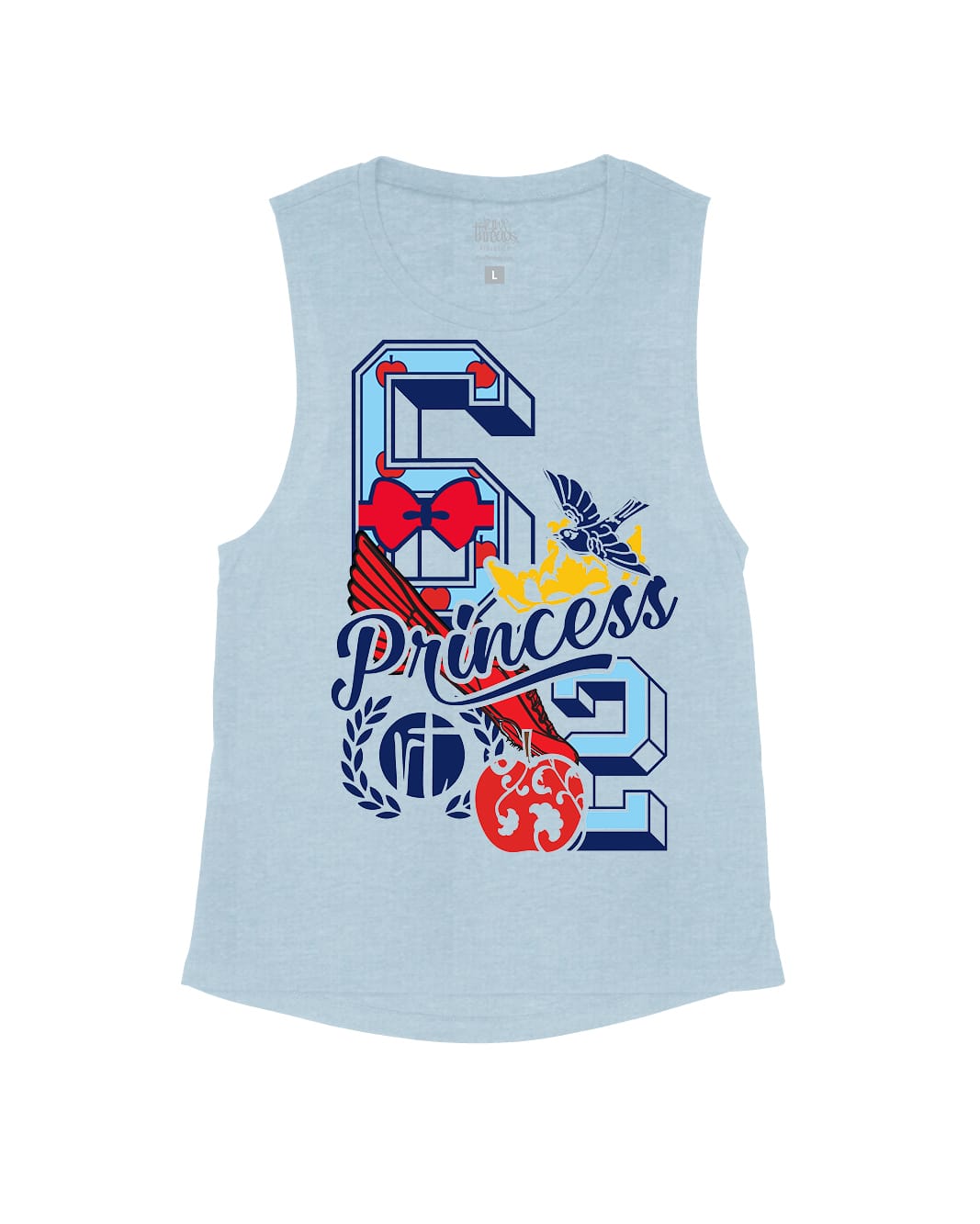 Red Apple Princess Varsity Block Numbers