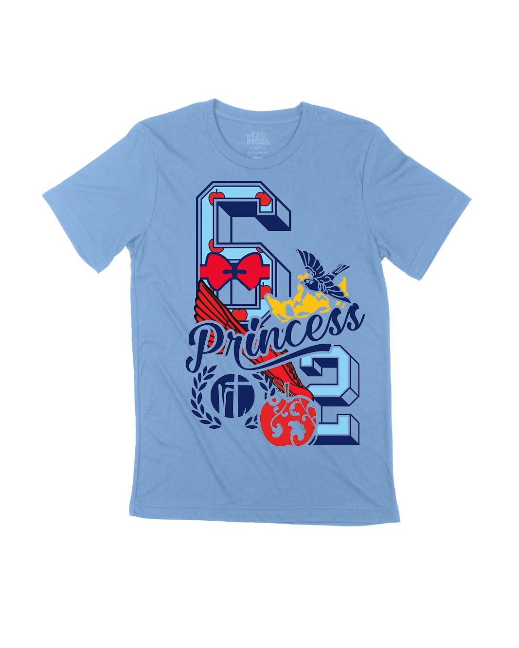 Red Apple Princess Varsity Block Numbers