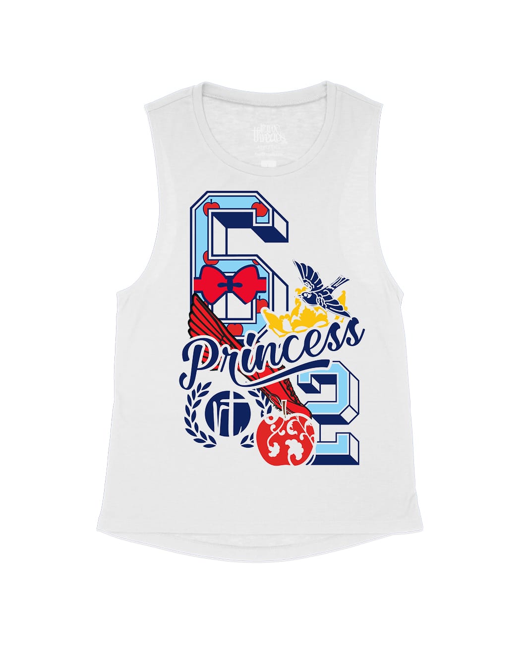 Red Apple Princess Varsity Block Numbers