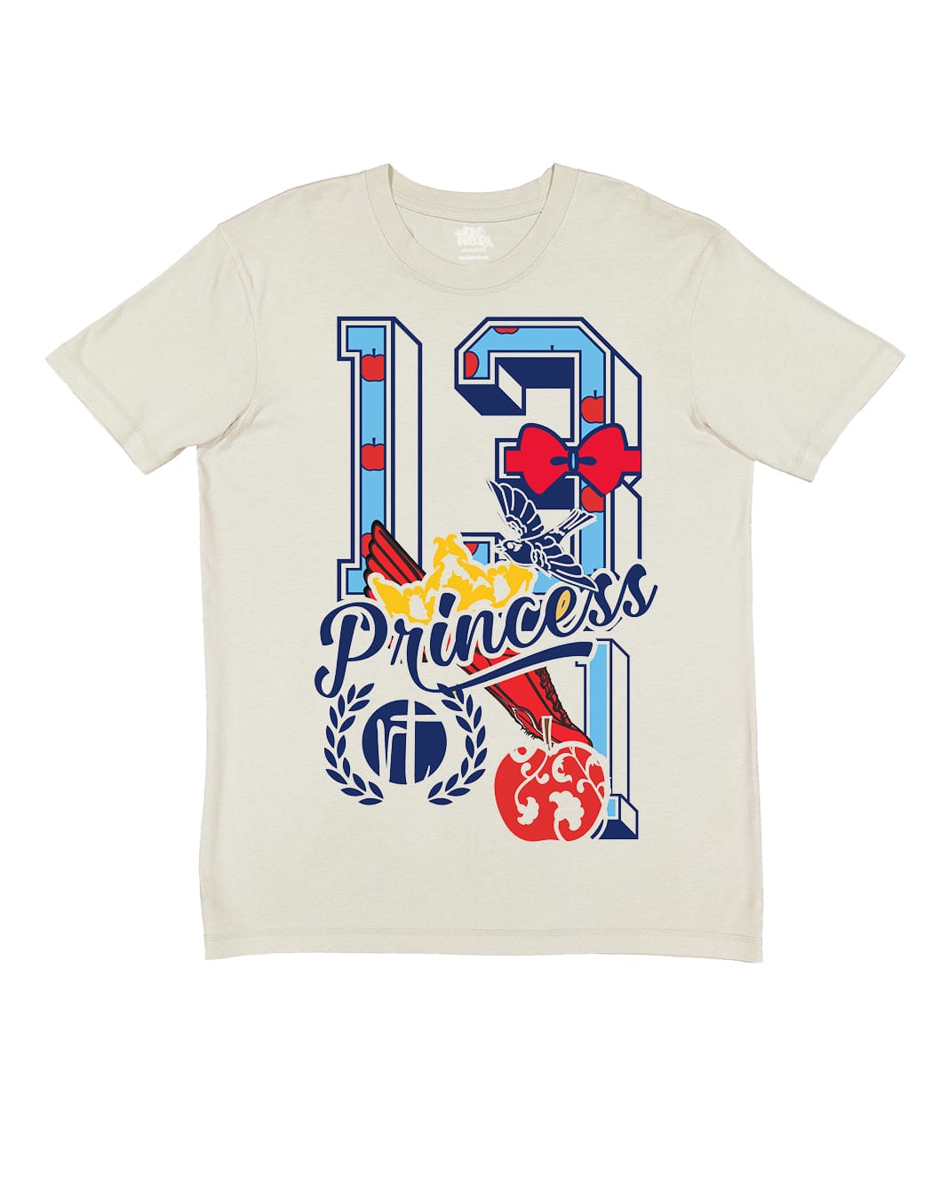 Red Apple Princess Varsity Block Numbers