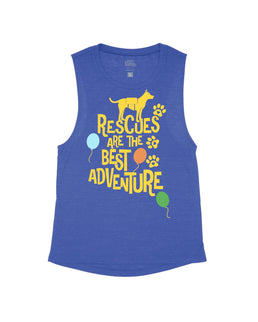 Heather Navy Flowy Tank / XS