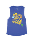 Heather Navy Flowy Tank