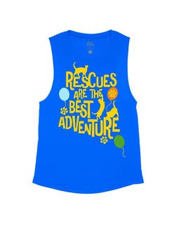 Royal Blue Flowy Tank / S