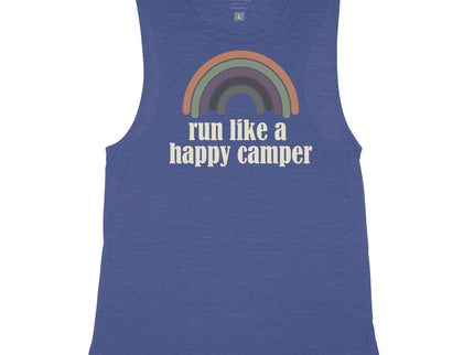 Retro Rainbow Run Like a Happy Camper