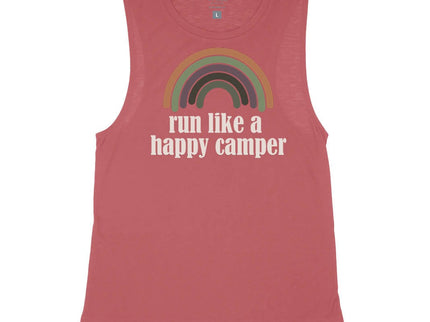Retro Rainbow Run Like a Happy Camper