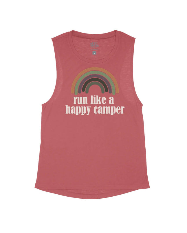 Retro Rainbow Run Like a Happy Camper