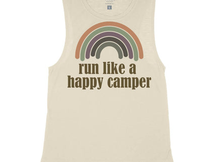 Retro Rainbow Run Like a Happy Camper