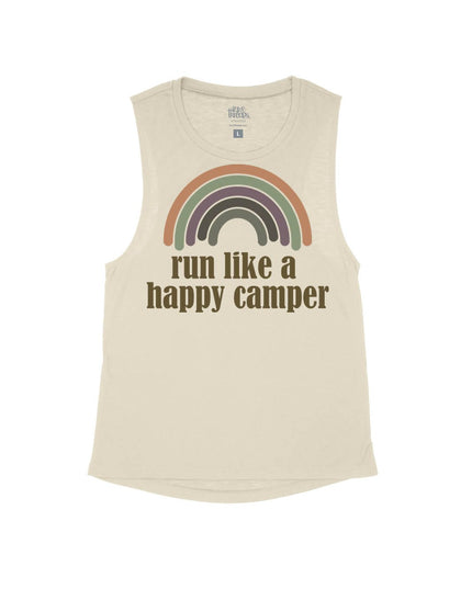 Retro Rainbow Run Like a Happy Camper