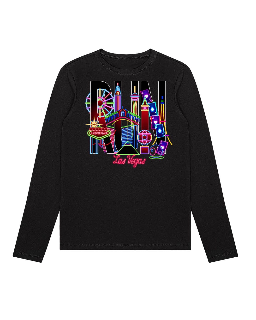 Run Las Vegas Skyline Neon Lights