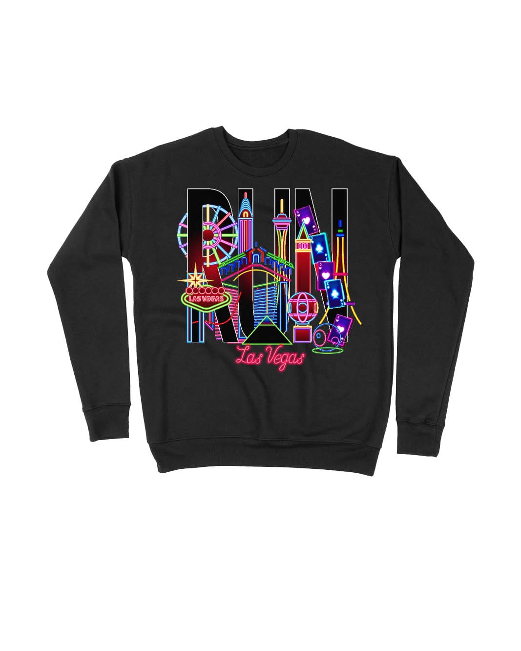 Run Las Vegas Skyline Neon Lights