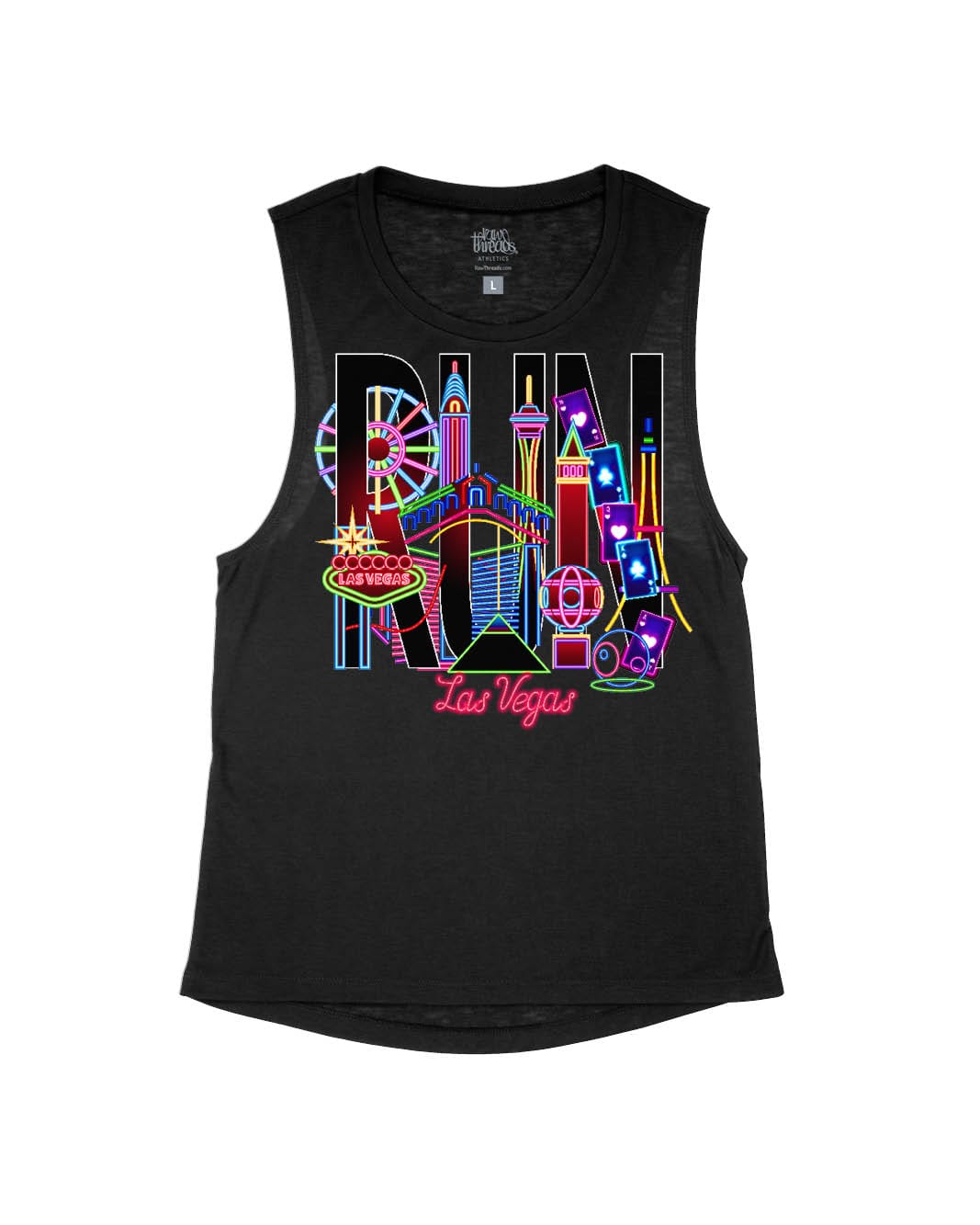Run Las Vegas Skyline Neon Lights