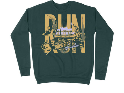 RUN past the back side of water