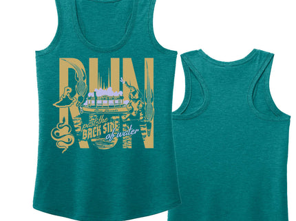 RUN past the back side of water