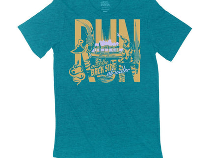 RUN past the back side of water