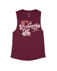 Maroon Flowy Tank