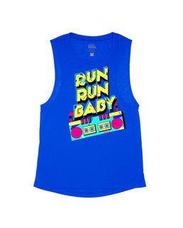 Royal Blue Flowy Tank / S