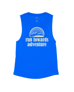Royal Blue Flowy Tank / S