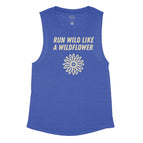 Heather Navy Flowy Tank