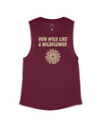 Maroon Flowy Tank