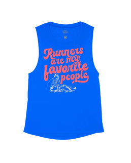 Royal Blue Flowy Tank / S