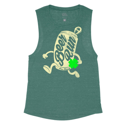 Running Beer Can with Shamrock