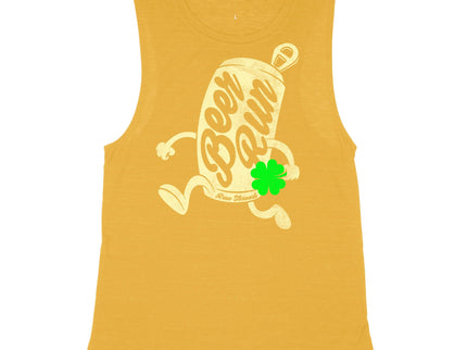 Running Beer Can with Shamrock