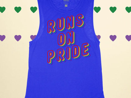 Runs on Pride Rainbow Back