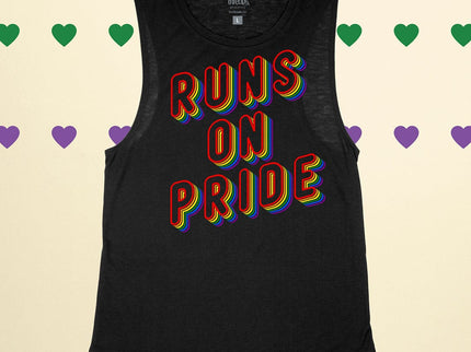 Runs on Pride Rainbow Back