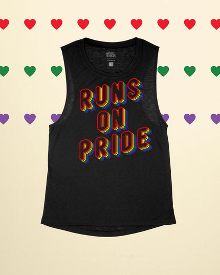 Runs on Pride Rainbow Back
