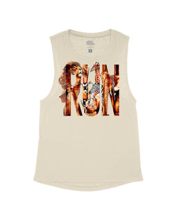 Tan Flowy Tank / S