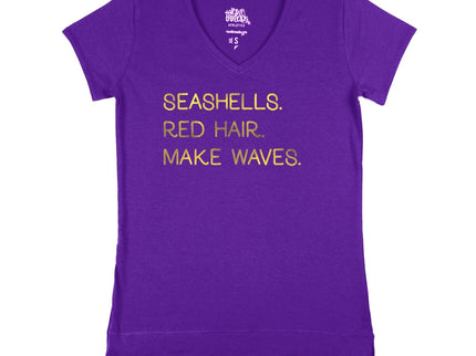 Seashells. Red Hair. Make Waves.